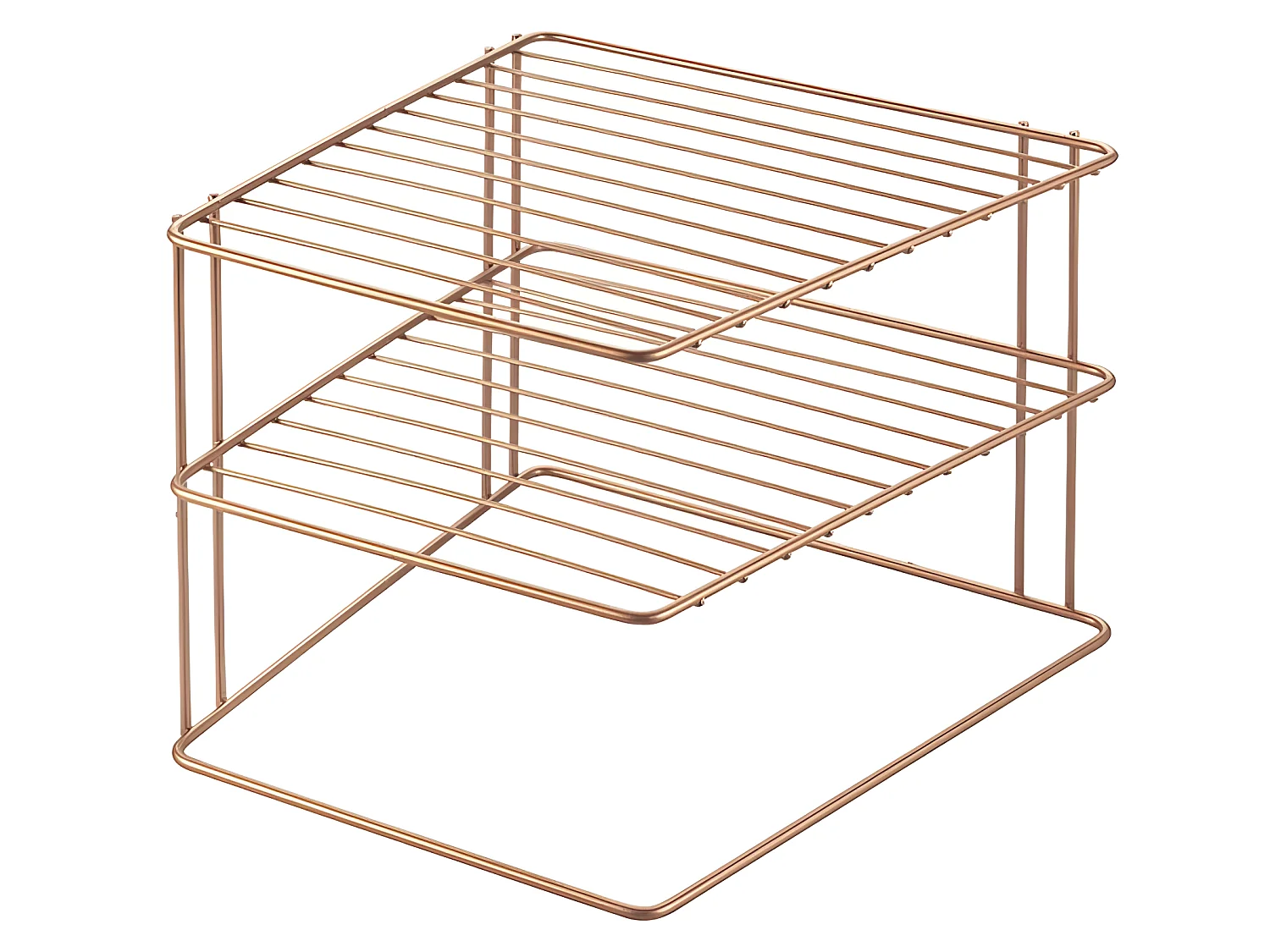Rangement 3 Niveaux PALIO Série COPPER de Metaltex. Finition Polytherm Copper® Couleur Cuivre