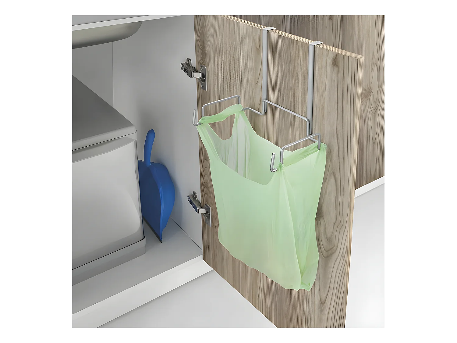 Vuilniszakhouder Serie GALILEO Metaltex Argent Polytherm® 21x14x19 cm