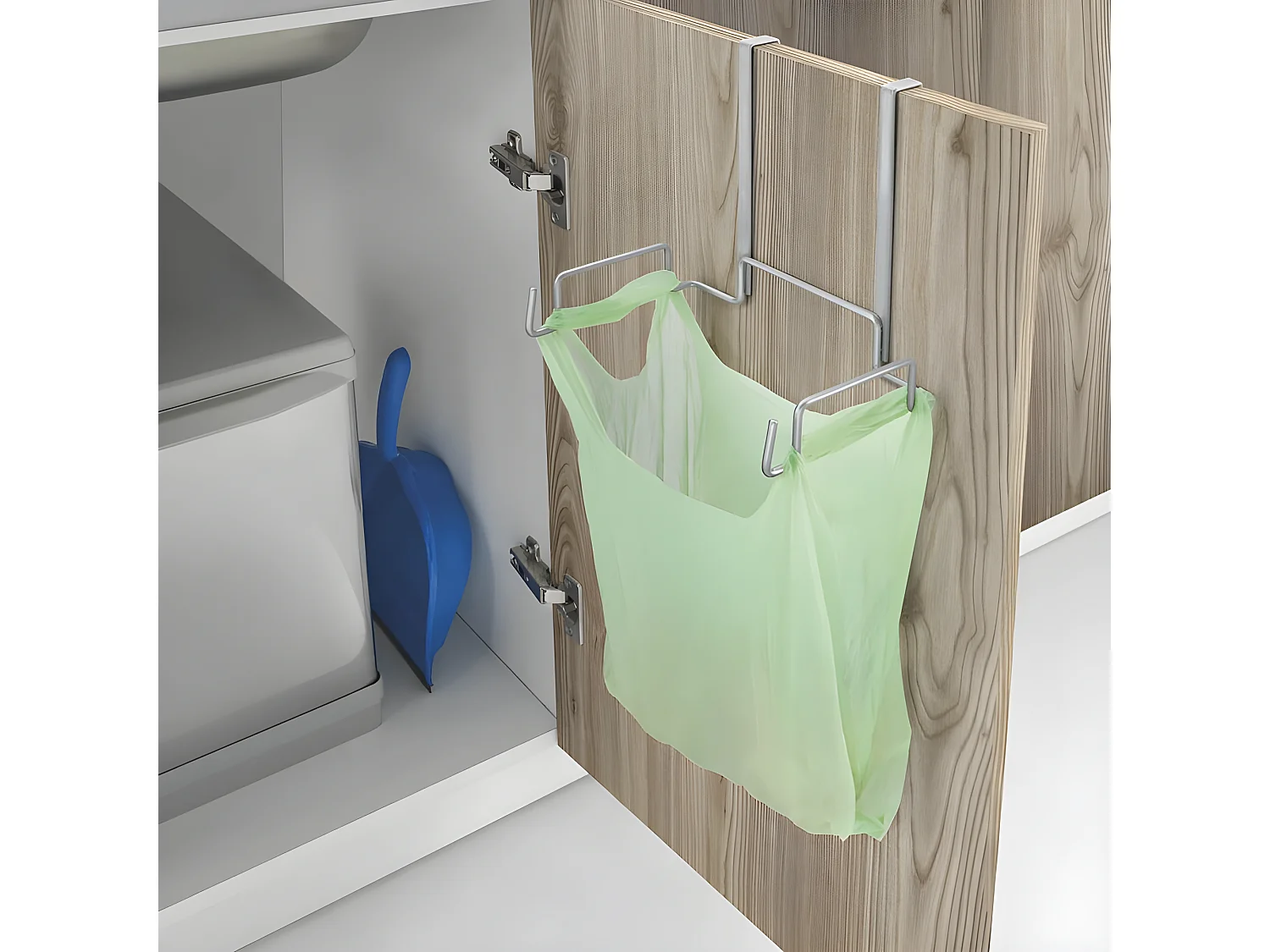 Vuilniszakhouder Serie GALILEO Metaltex Argent Polytherm® 21x14x19 cm