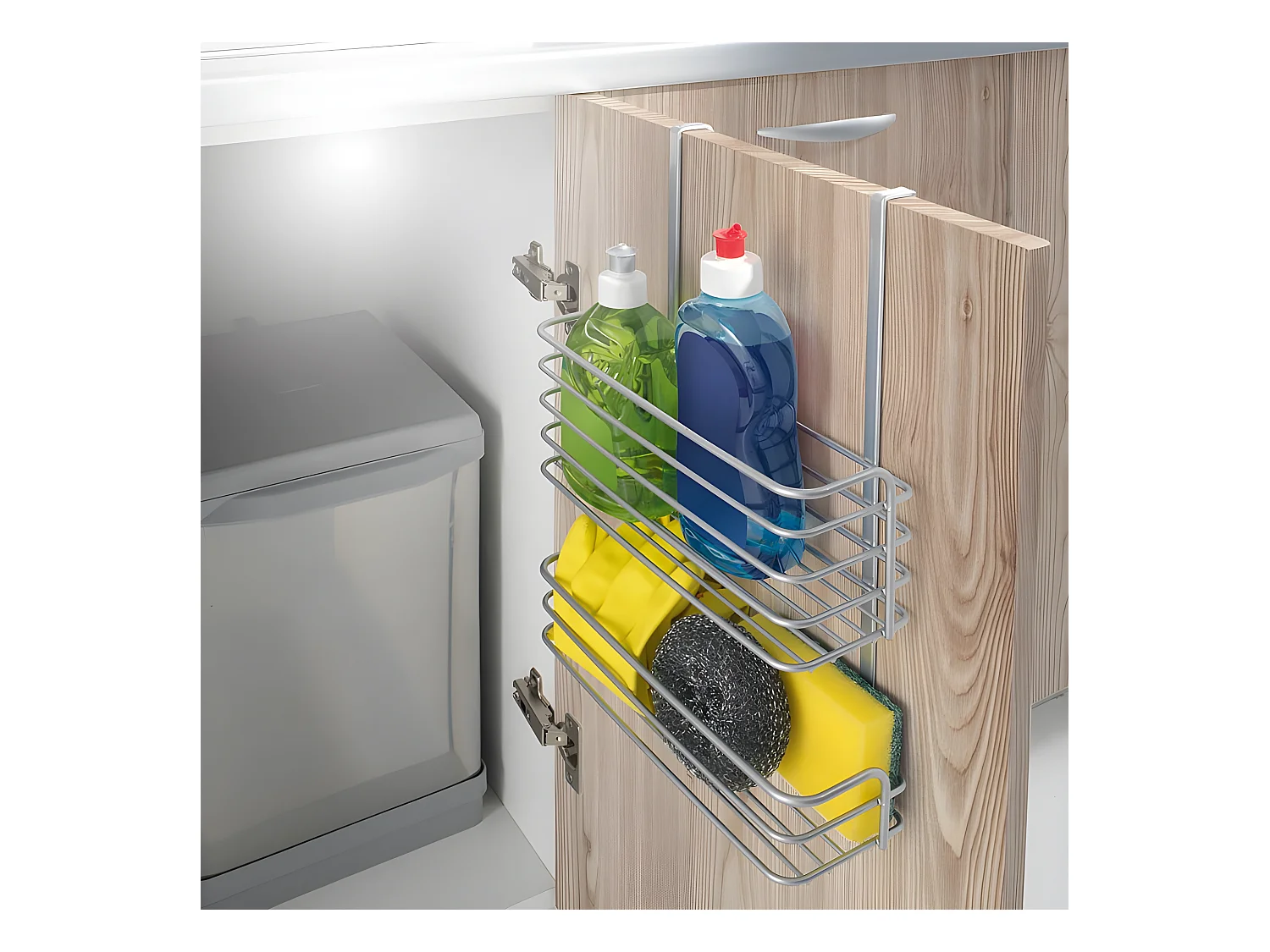 Panier Double Série GALILEO Metaltex. Finition Polytherm® Couleur Grise