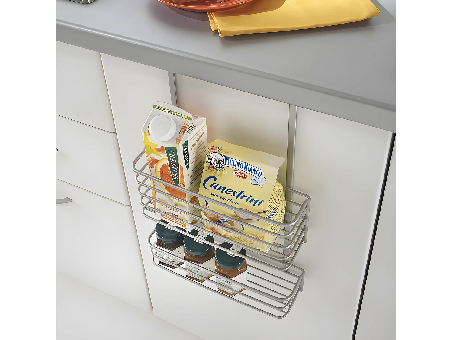 Panier Double Série GALILEO Metaltex. Finition Polytherm® Couleur Grise