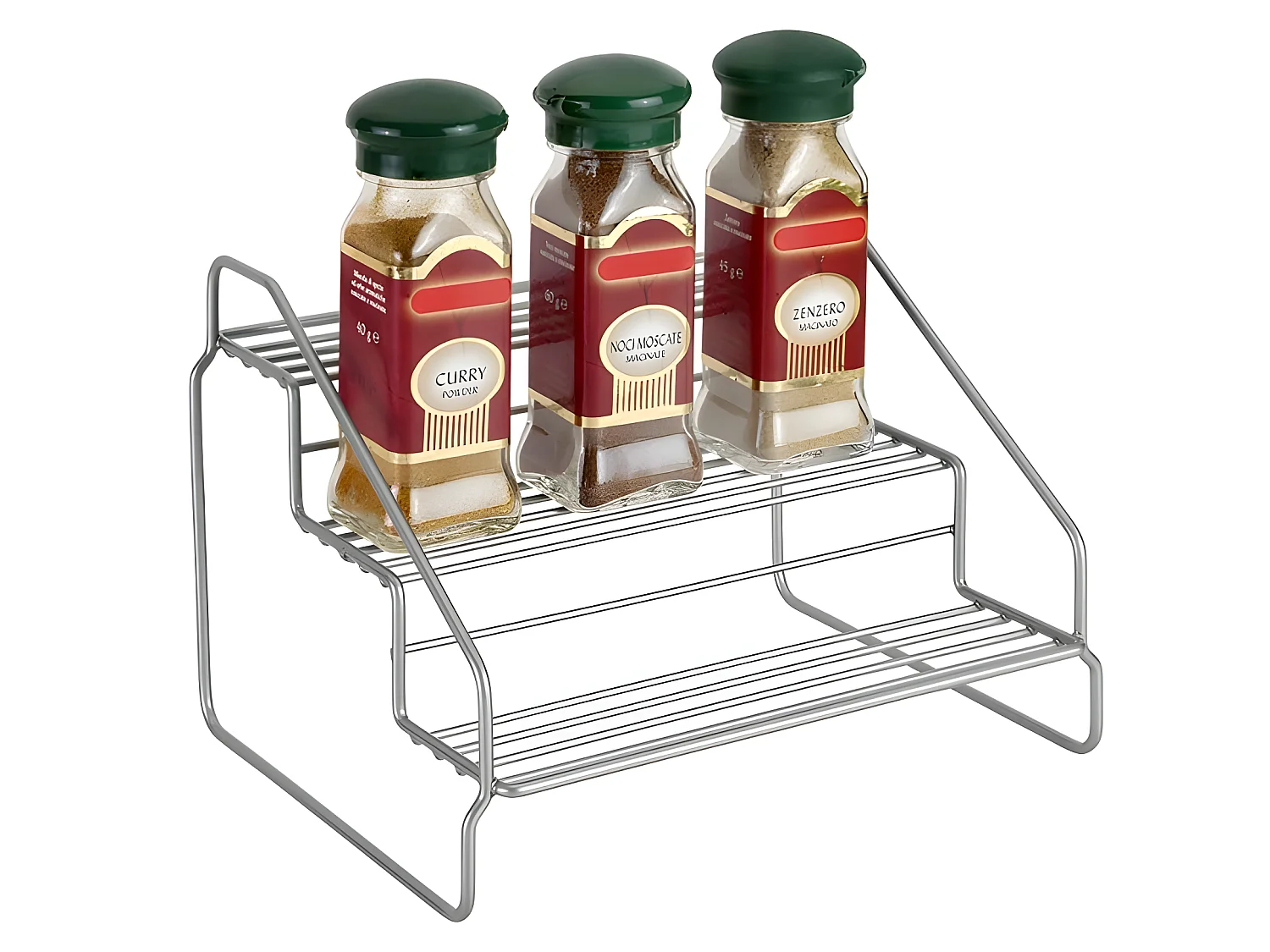 Étagère 3 Niveaux STEPPO de Metaltex. Finition Polytherm® Couleur Grise