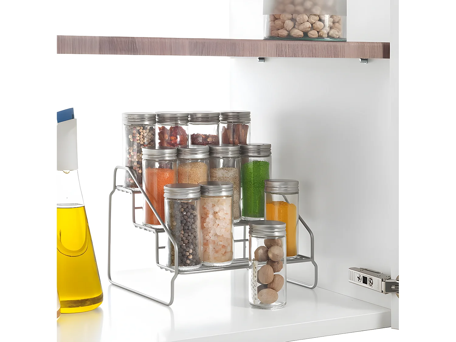 Étagère 3 Niveaux STEPPO de Metaltex. Finition Polytherm® Couleur Grise