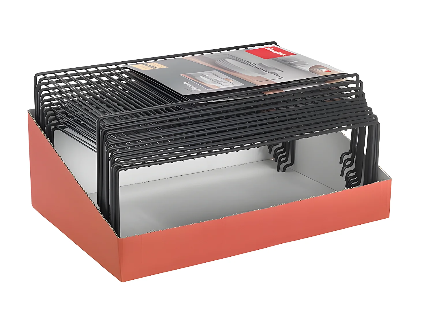 Estante Apilable BROOKLYN Serie LAVA Touch-Therm® Negro 47x23x15 cm