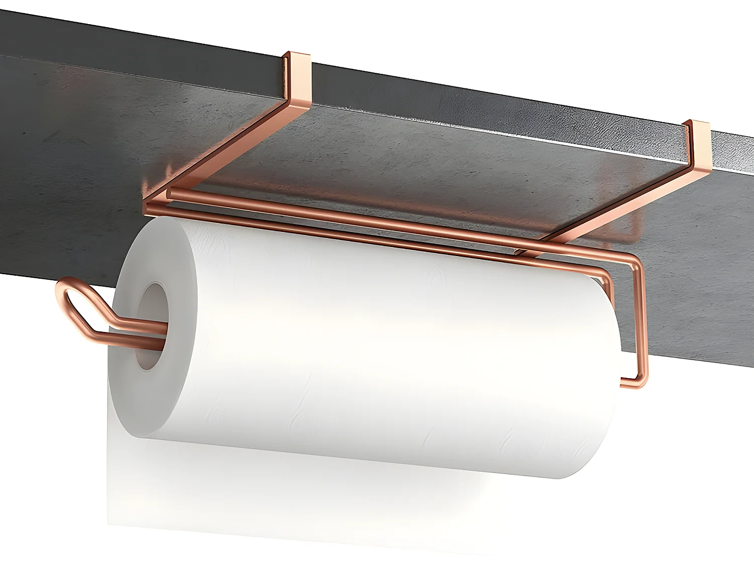 Porte-rouleau Cuisine EASY ROLL Série COPPER de Metaltex. Finition Polytherm COPPER® Couleur Cuivre