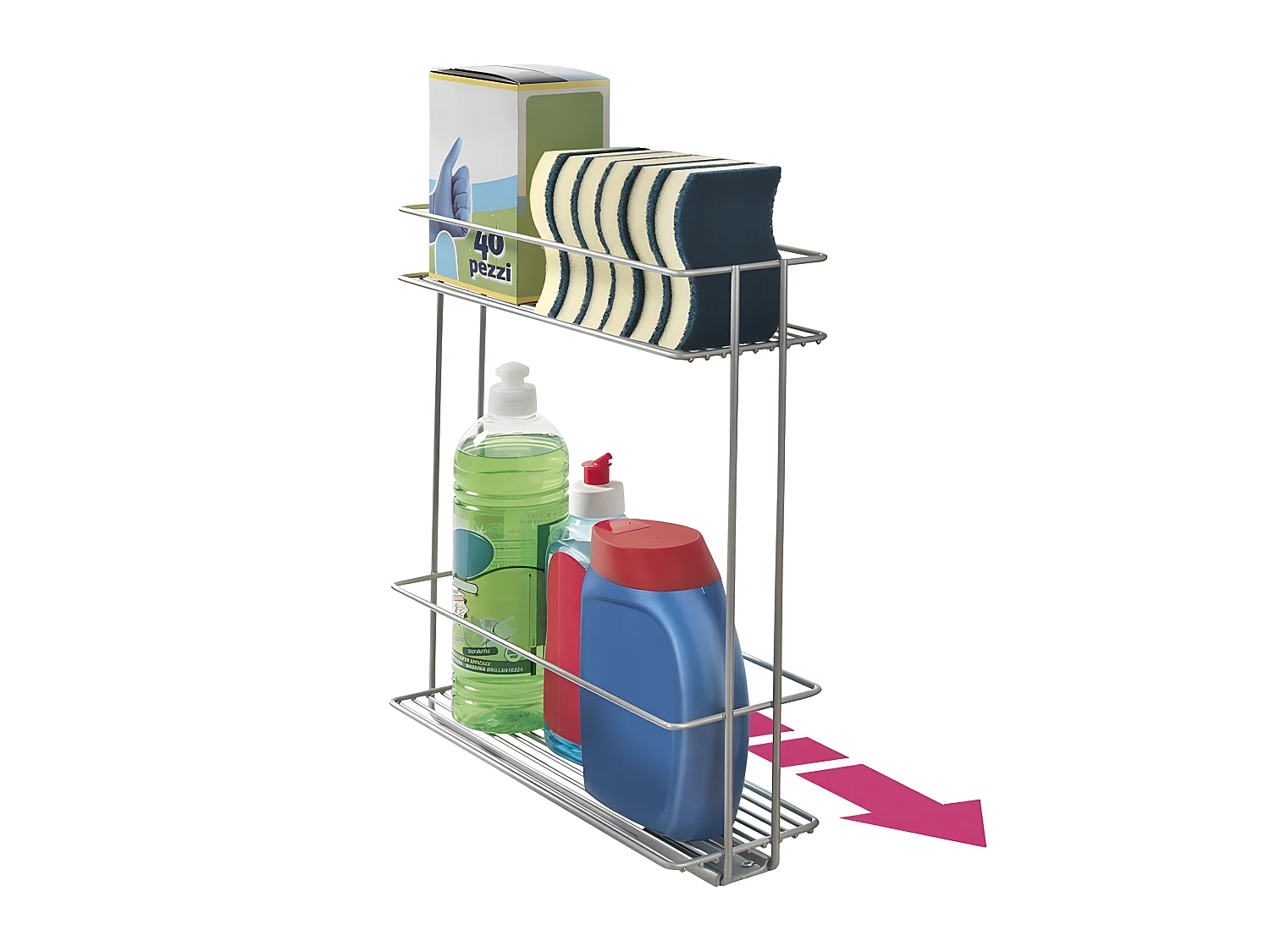 Organisateur de Rangement Amovible IN&OUT XL de Metaltex