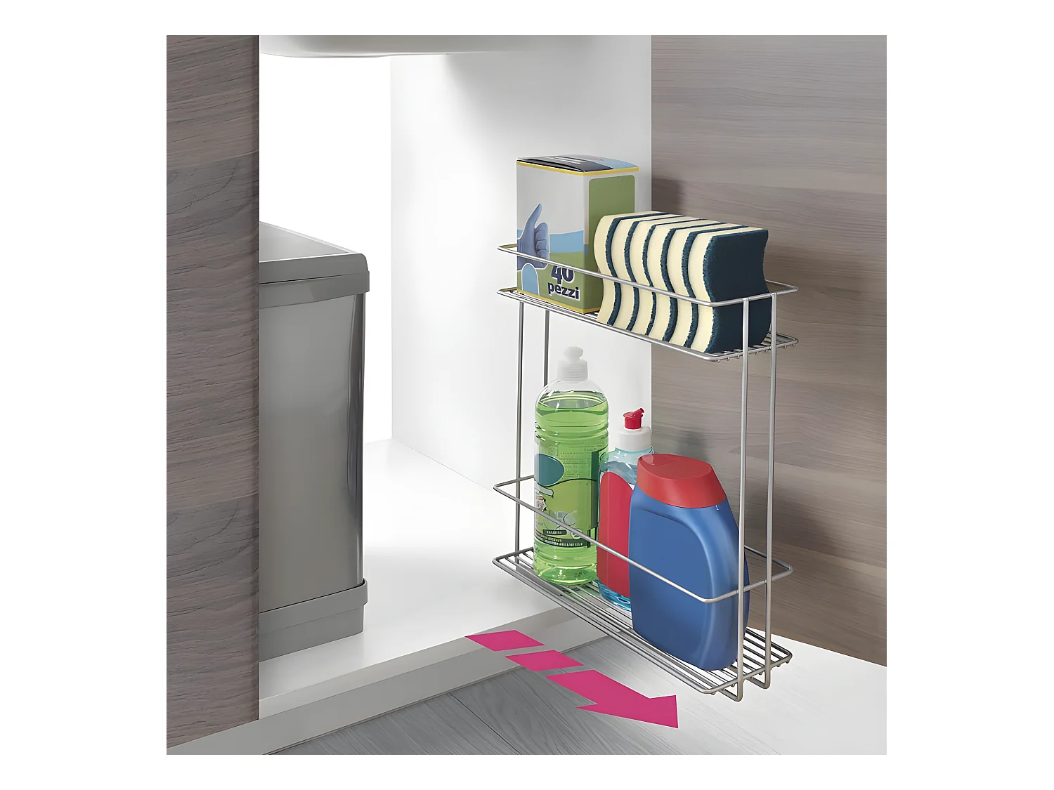 Organisateur de Rangement Amovible IN&OUT XL de Metaltex