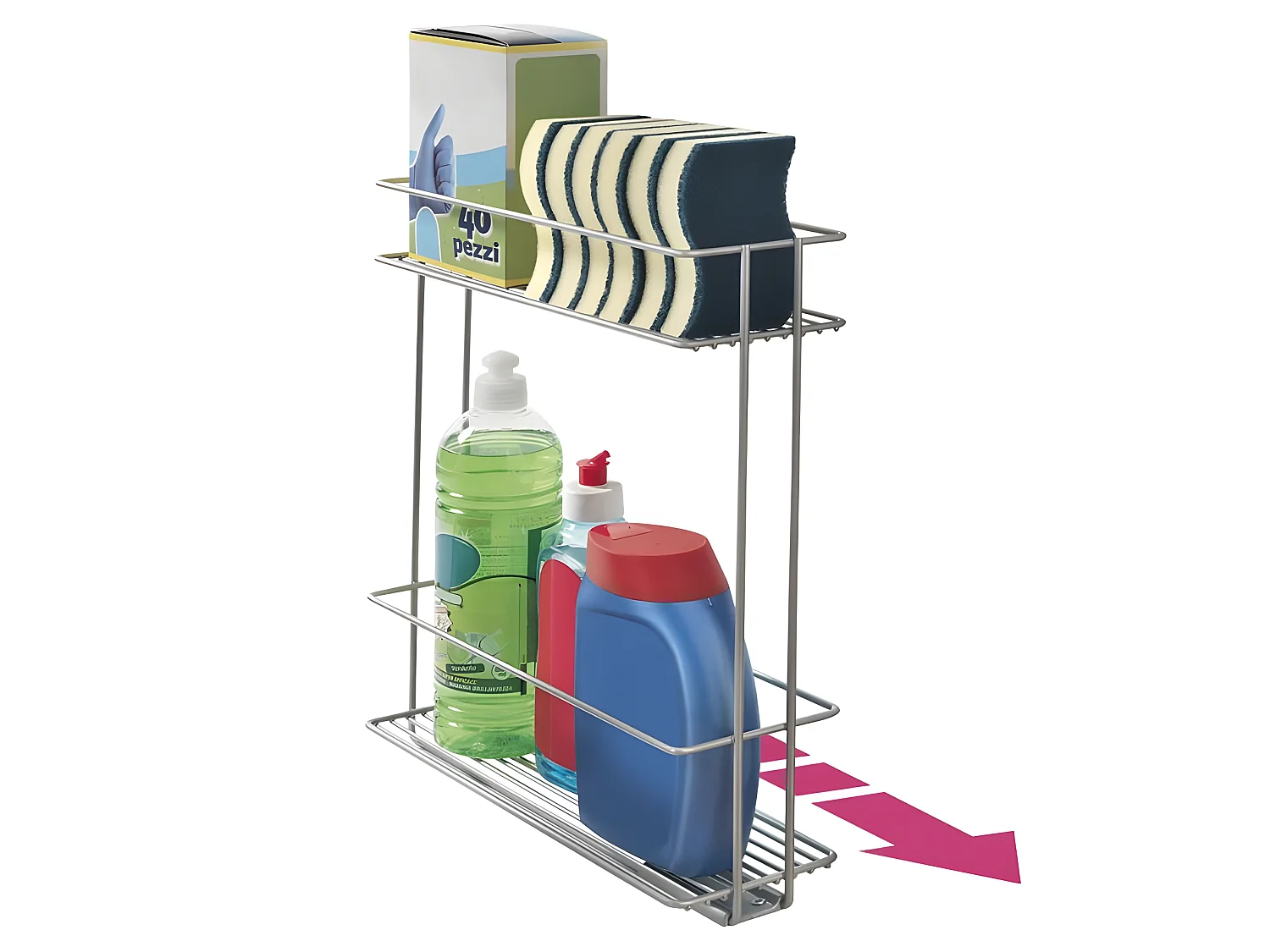 Organisateur de Rangement Amovible IN&OUT XL de Metaltex