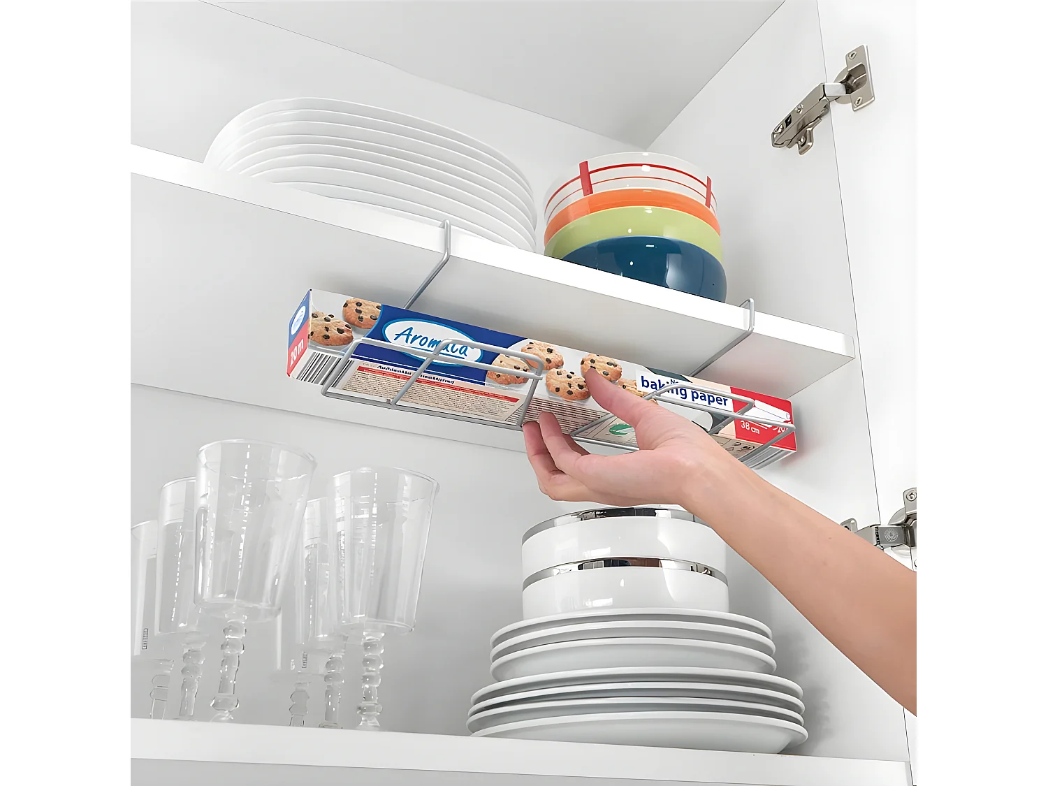 Support suspendu pour rouleaux de cuisine WRAP de Metaltex