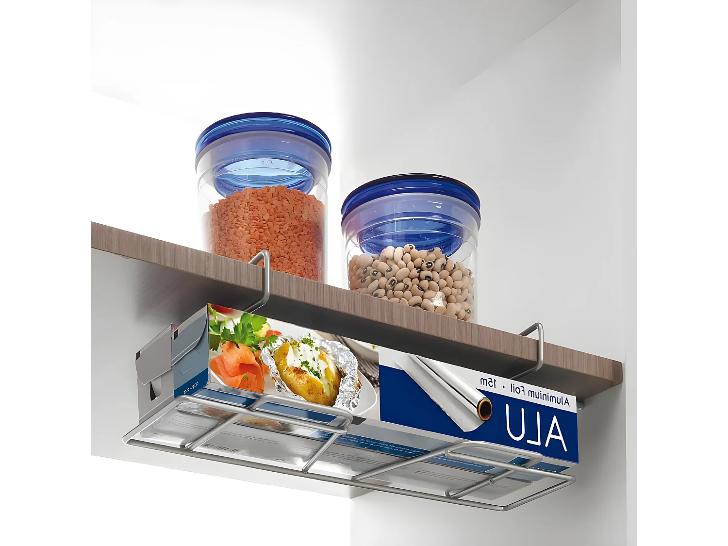 Support suspendu pour rouleaux de cuisine WRAP de Metaltex