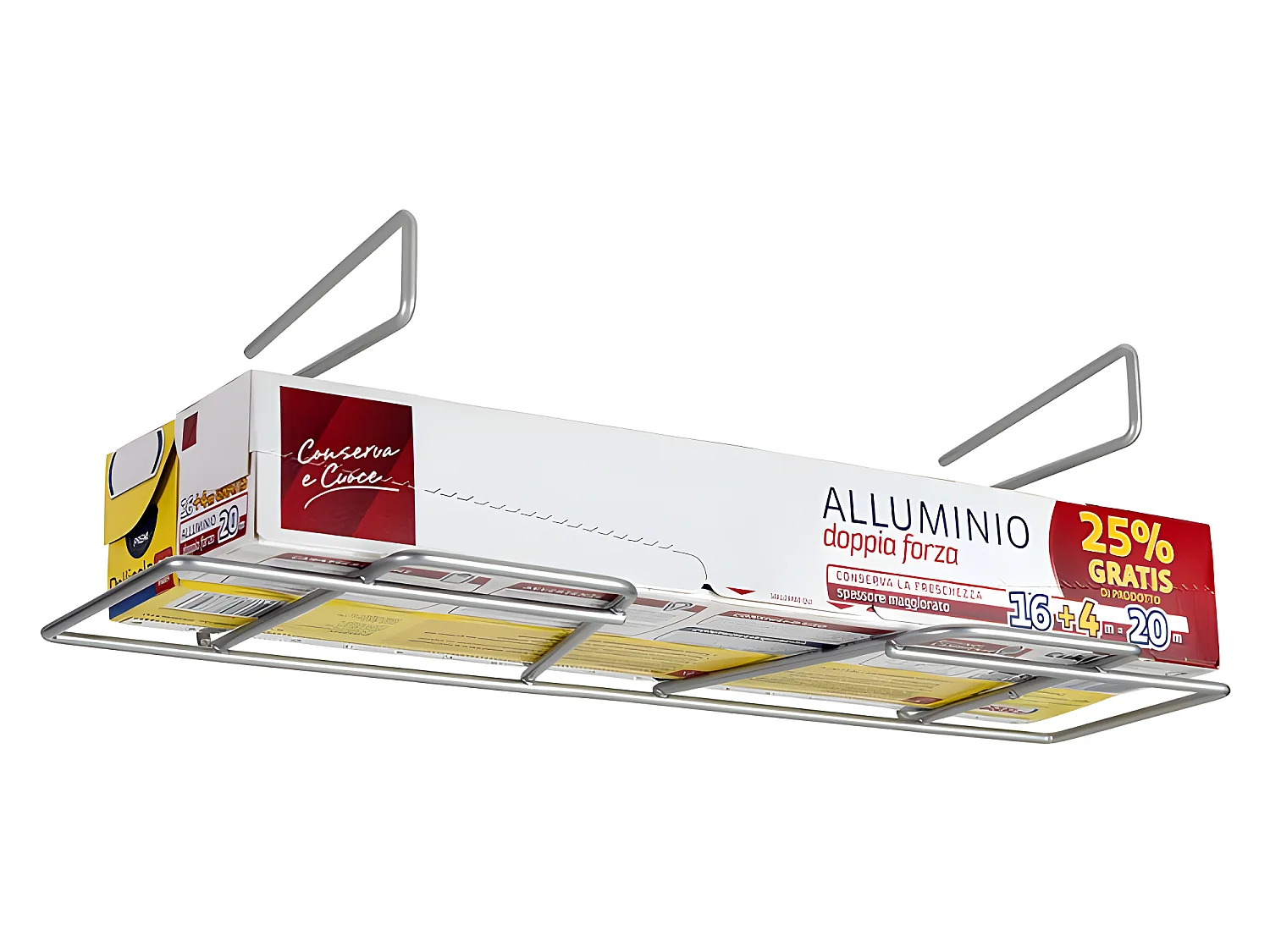 Support suspendu pour rouleaux de cuisine WRAP de Metaltex