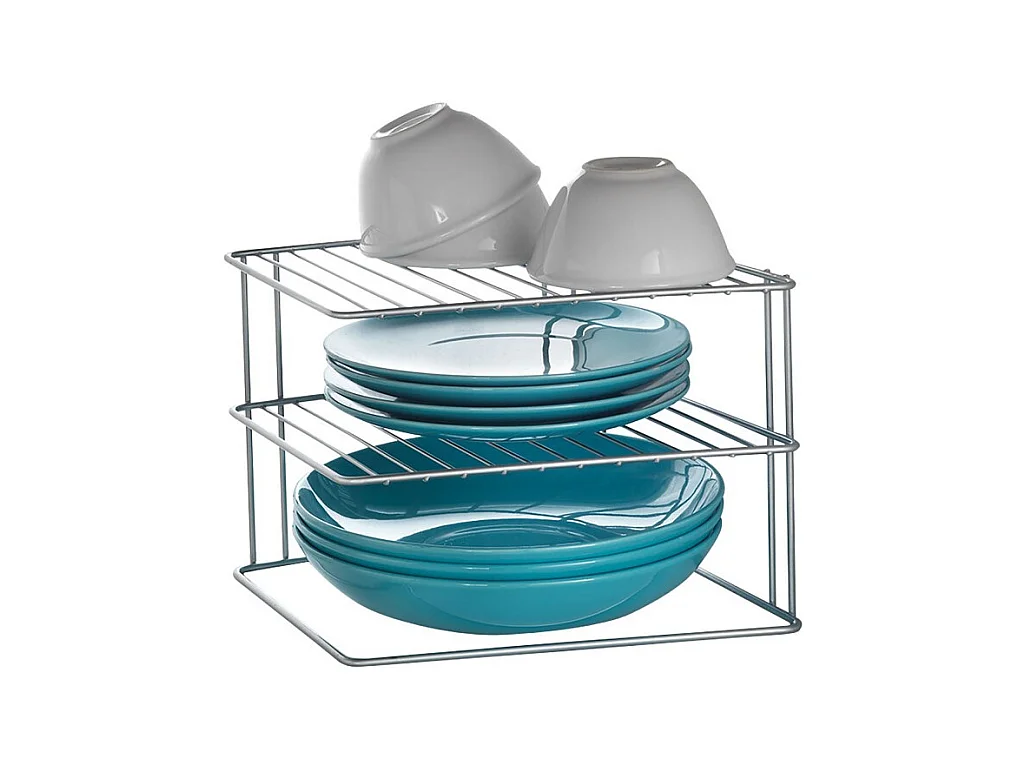 Mensola d'angolo per armadio Metaltex Palio 3 altezze 25x25x19cm