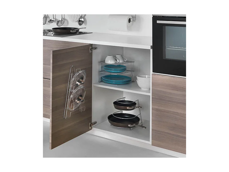 Mensola d'angolo per armadio Metaltex Palio 3 altezze 25x25x19cm