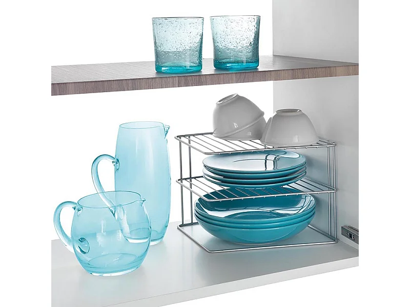 Metaltex Palio Eckschrankregal 3 Höhen 25x25x19cm