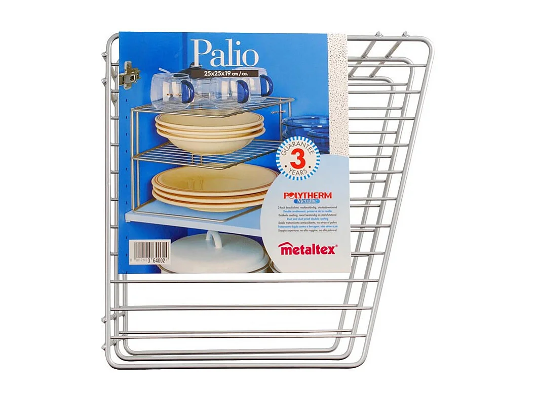 Metaltex Palio Eckschrankregal 3 Höhen 25x25x19cm