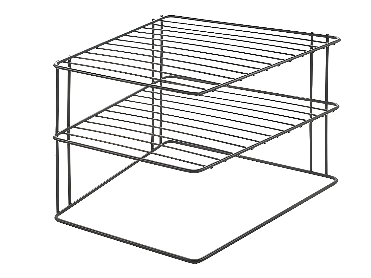 Rangement 3 Niveaux PALIO Série LAVA de Metaltex avec Finition Touch-Therm® Couleur Noir