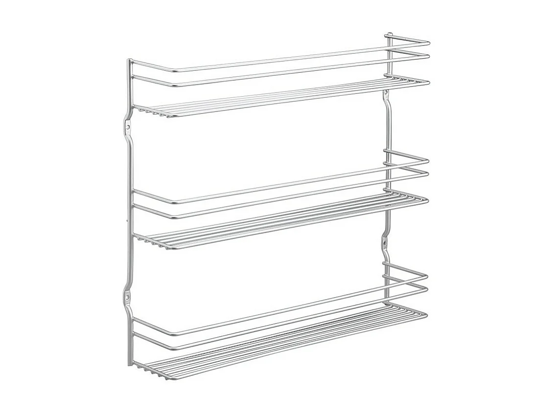 Gewürzregal 3 Ebenen Metaltex Pepito 2 Silber