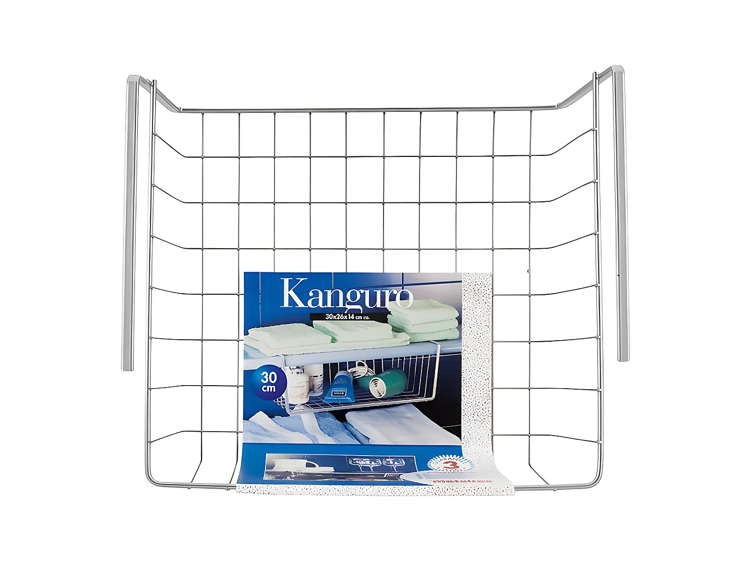 Étagère 30 cm KANGURO de Metaltex. Finition Polytherm® Couleur Grise