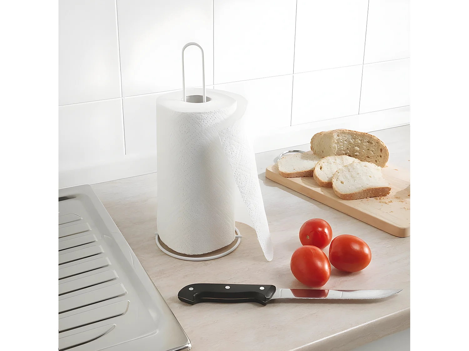 Porte-rouleaux de cuisine ROLLY en métaltex