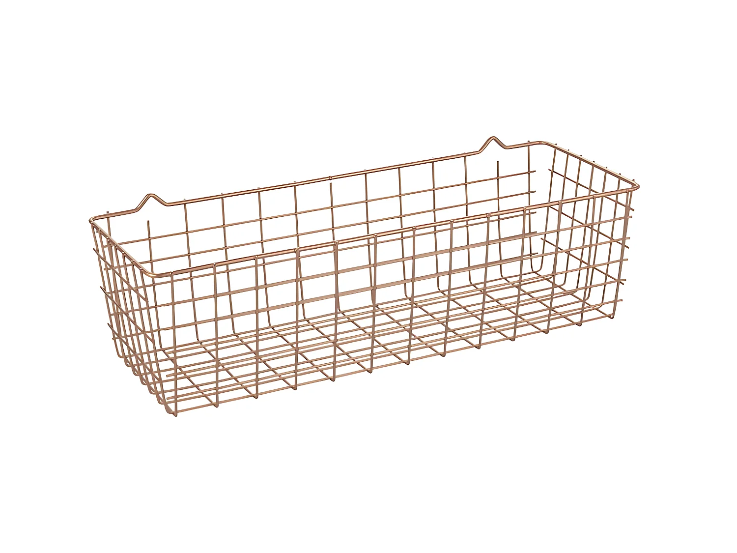 Cesta Multiusos KOALA Serie COPPER Metaltex Cobre 33x12x9 cm