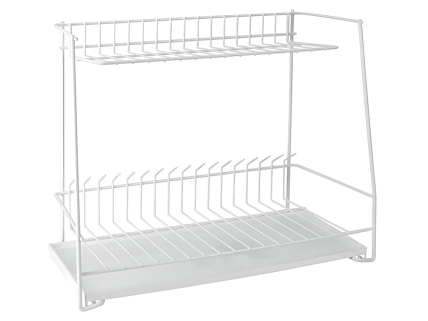 Porte-plat 2 Niveaux avec Plateau LAGON de Metaltex 45x25x38 cm