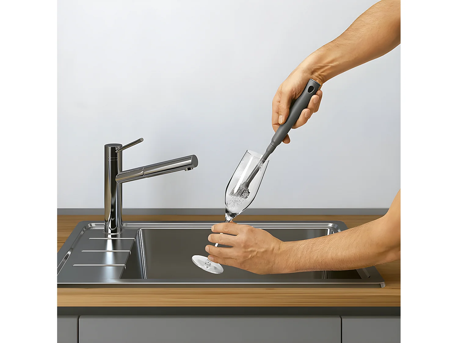 Metaltex Nettoyeur de Bouteilles Réglable 30-40 cm