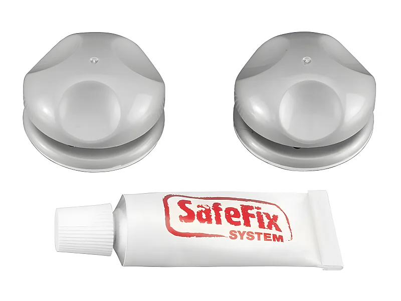 Houder voor 2 Ondersteuningen met Safefix Lijm Serie EUREKA van Metaltex