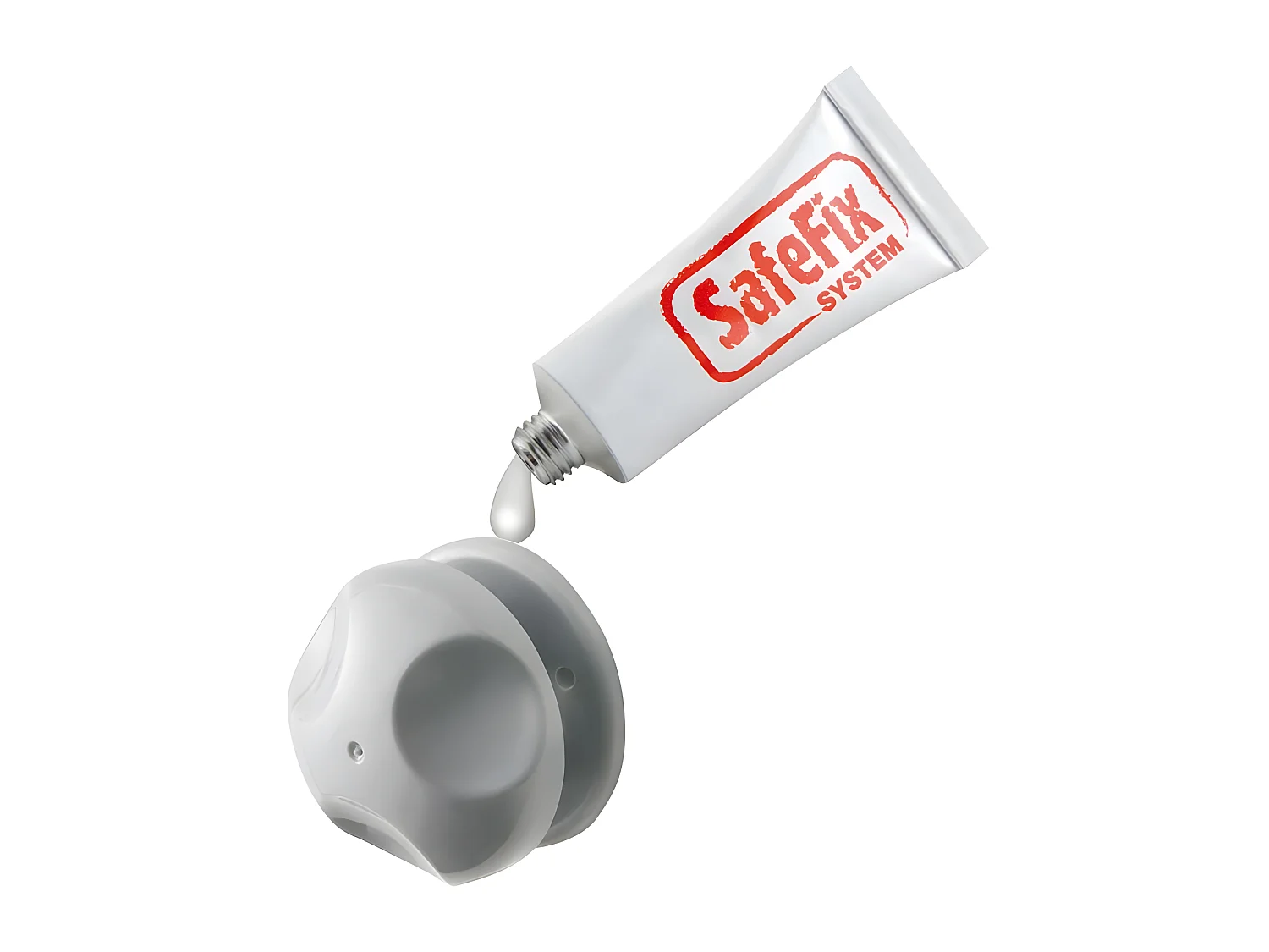 Houder voor 2 Ondersteuningen met Safefix Lijm Serie EUREKA van Metaltex