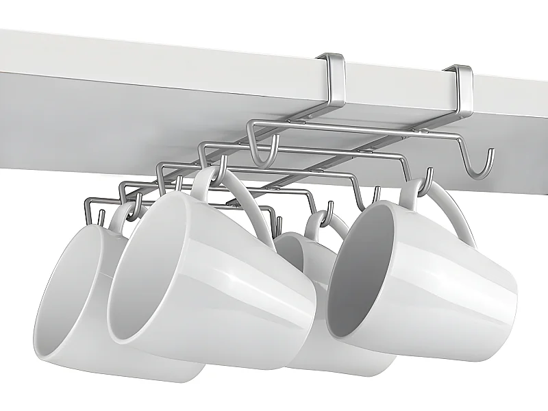 Tassenhalter MY MUG Metaltex 10 Tassen Polytherm® silber 14x28x6 cm