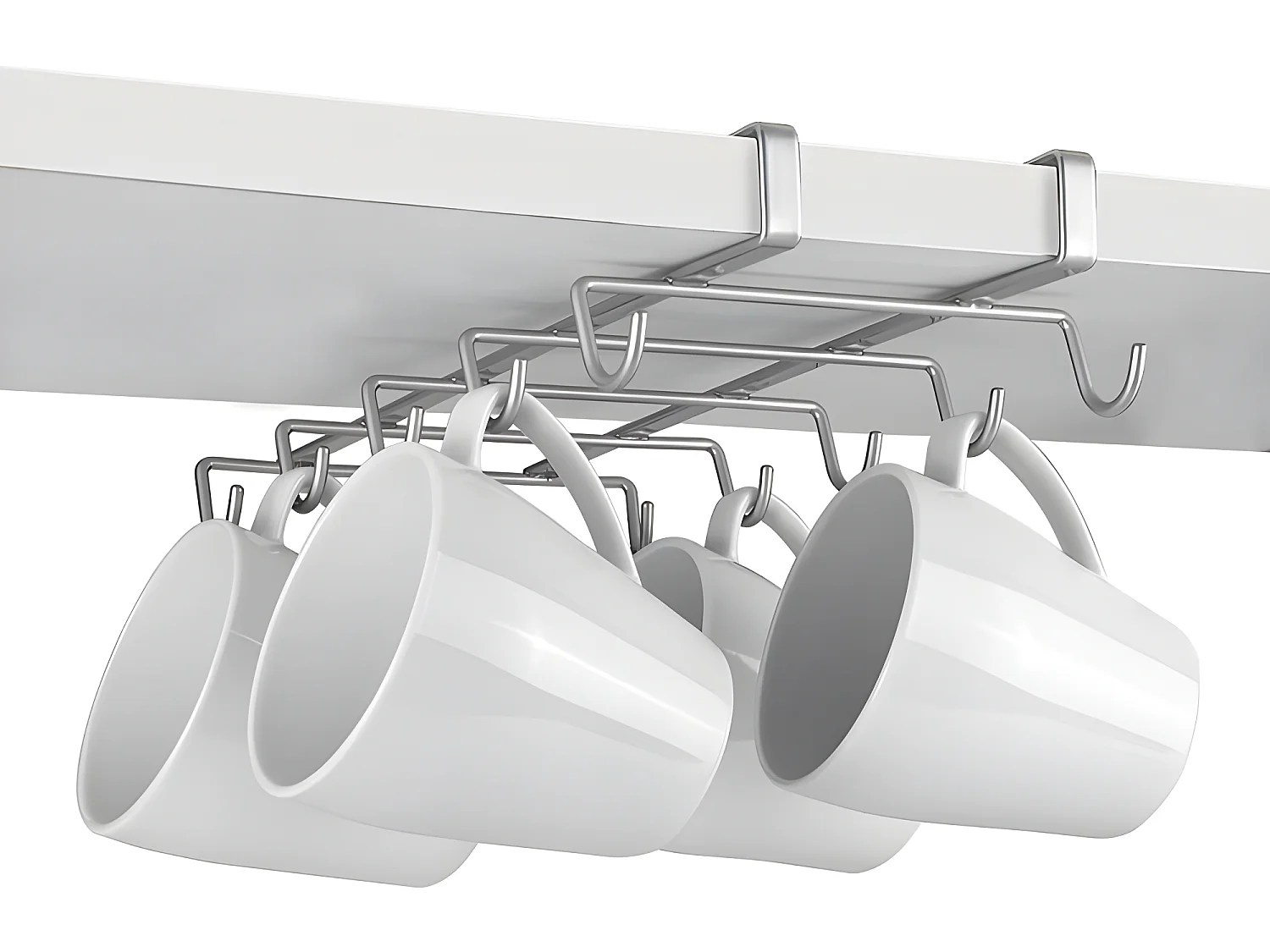 Tassenhalter MY MUG Metaltex 10 Tassen Polytherm® silber 14x28x6 cm