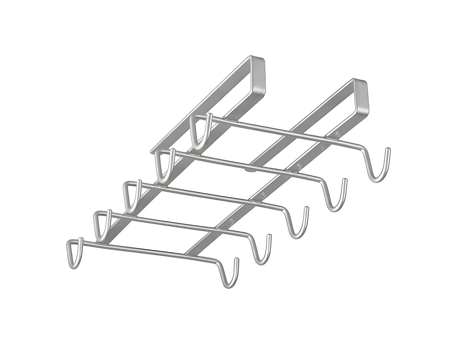 Tassenhalter MY MUG Metaltex 10 Tassen Polytherm® silber 14x28x6 cm