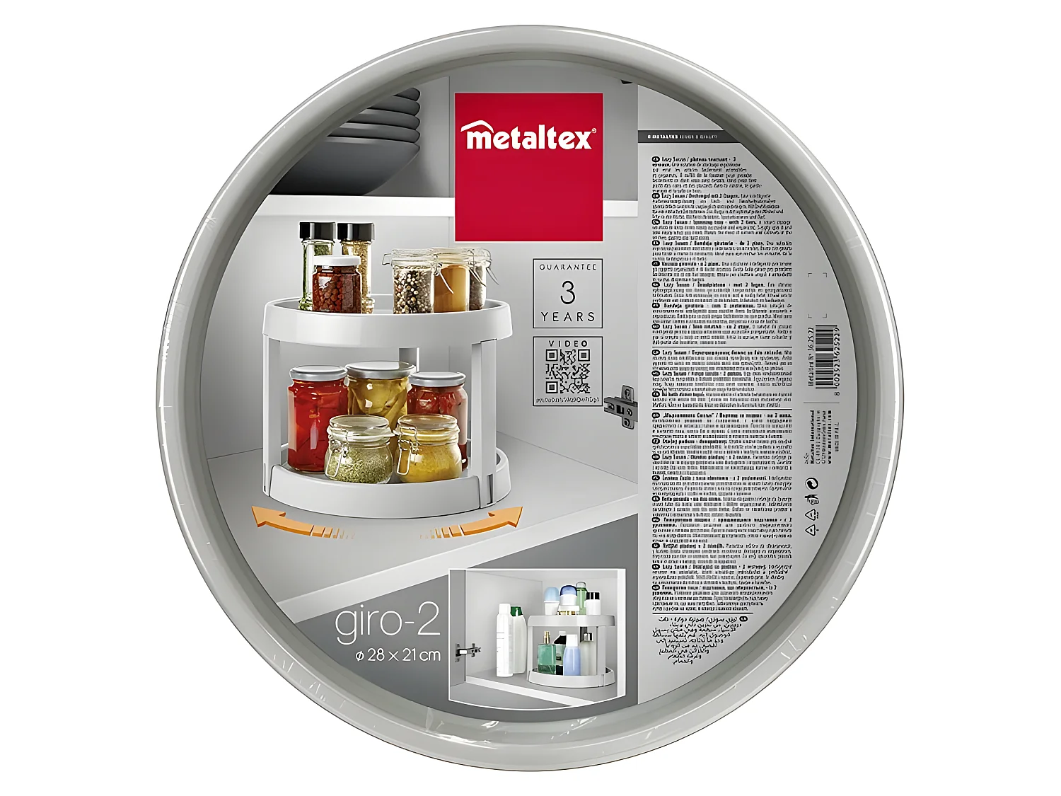 Organisateur Rotatif 2 Niveaux GIRO 2 de Metaltex