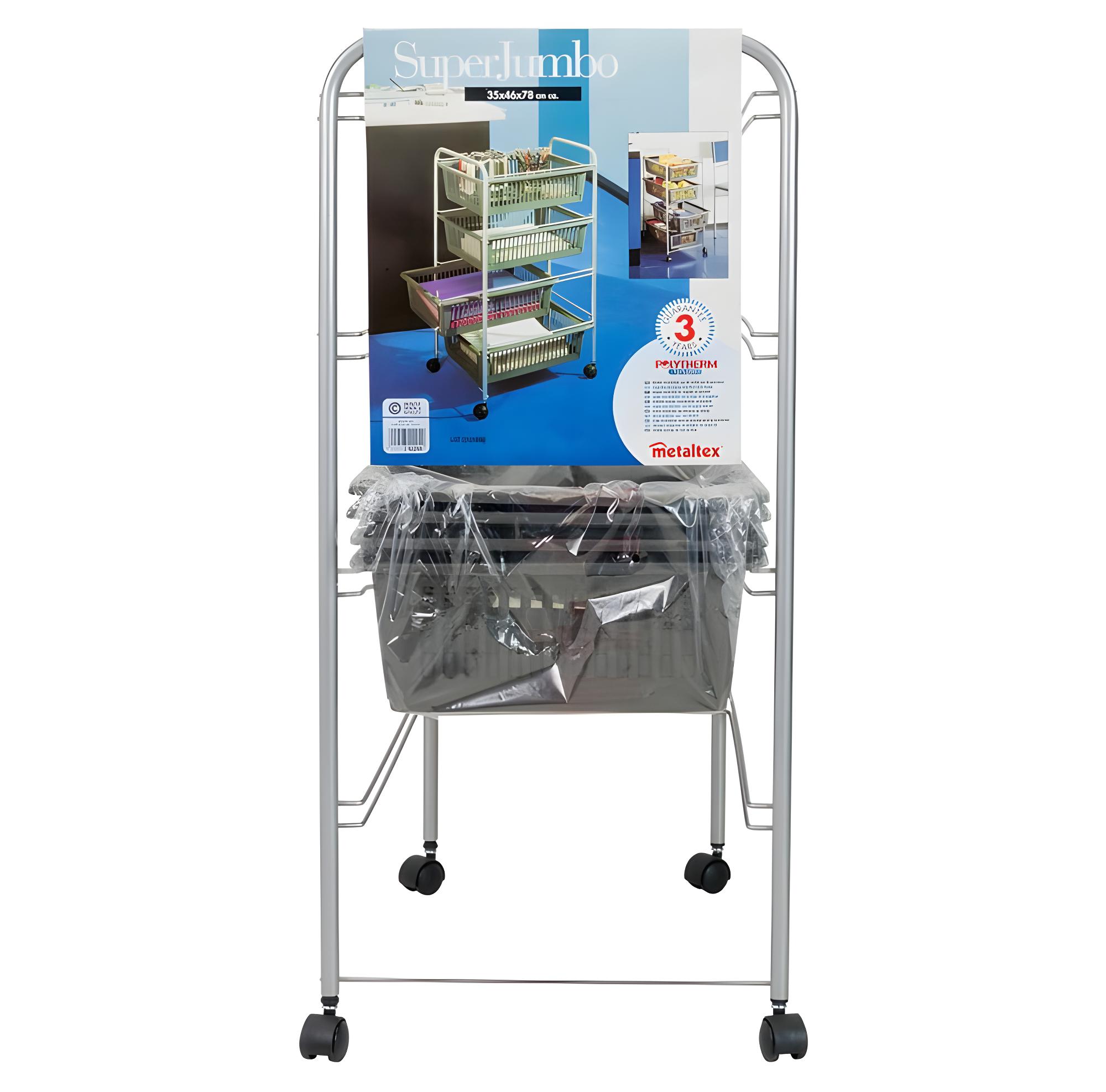 Panier Multiusage 4 Paniers SUPERJUMBO en Métaltex. Finition Polytherm ...