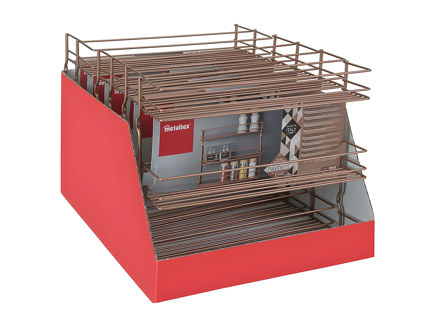 Étagère à épices 3 Niveaux Série PEPITO COPPER de Metaltex