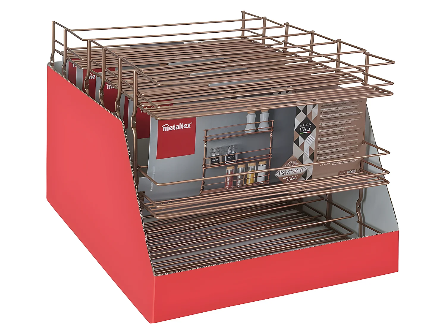 Étagère à épices 3 Niveaux Série PEPITO COPPER de Metaltex
