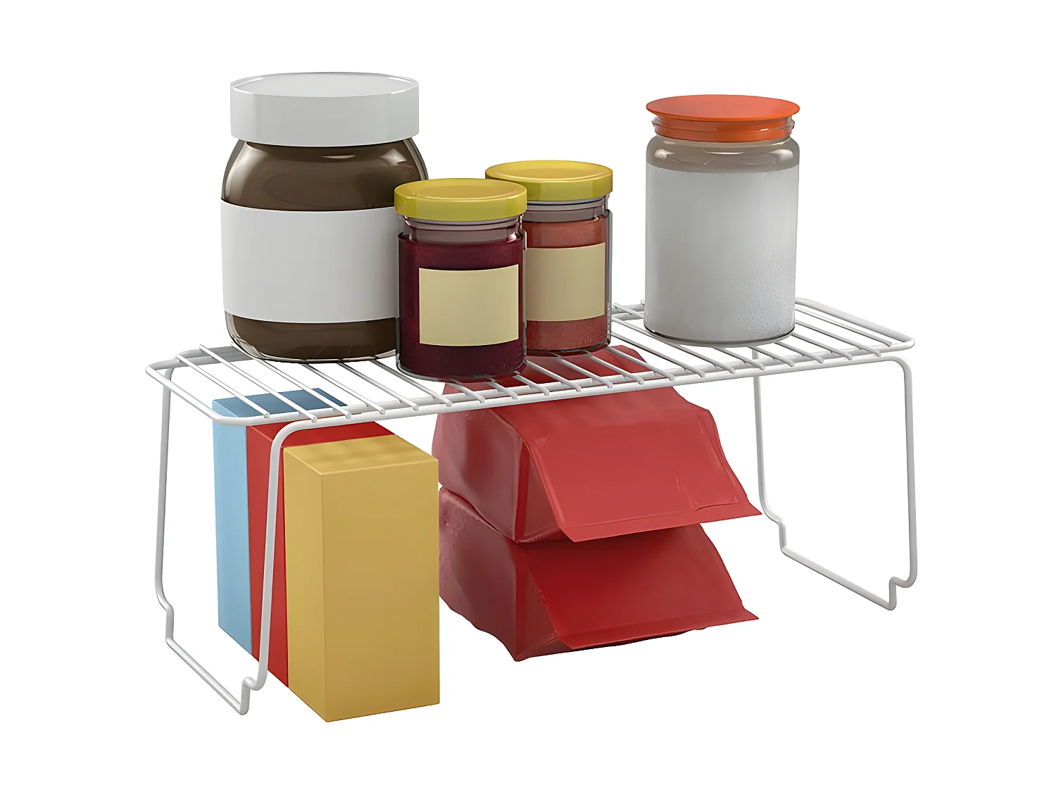 Estante apilable BRIDGE Metaltex Gris 45x19x18 cm