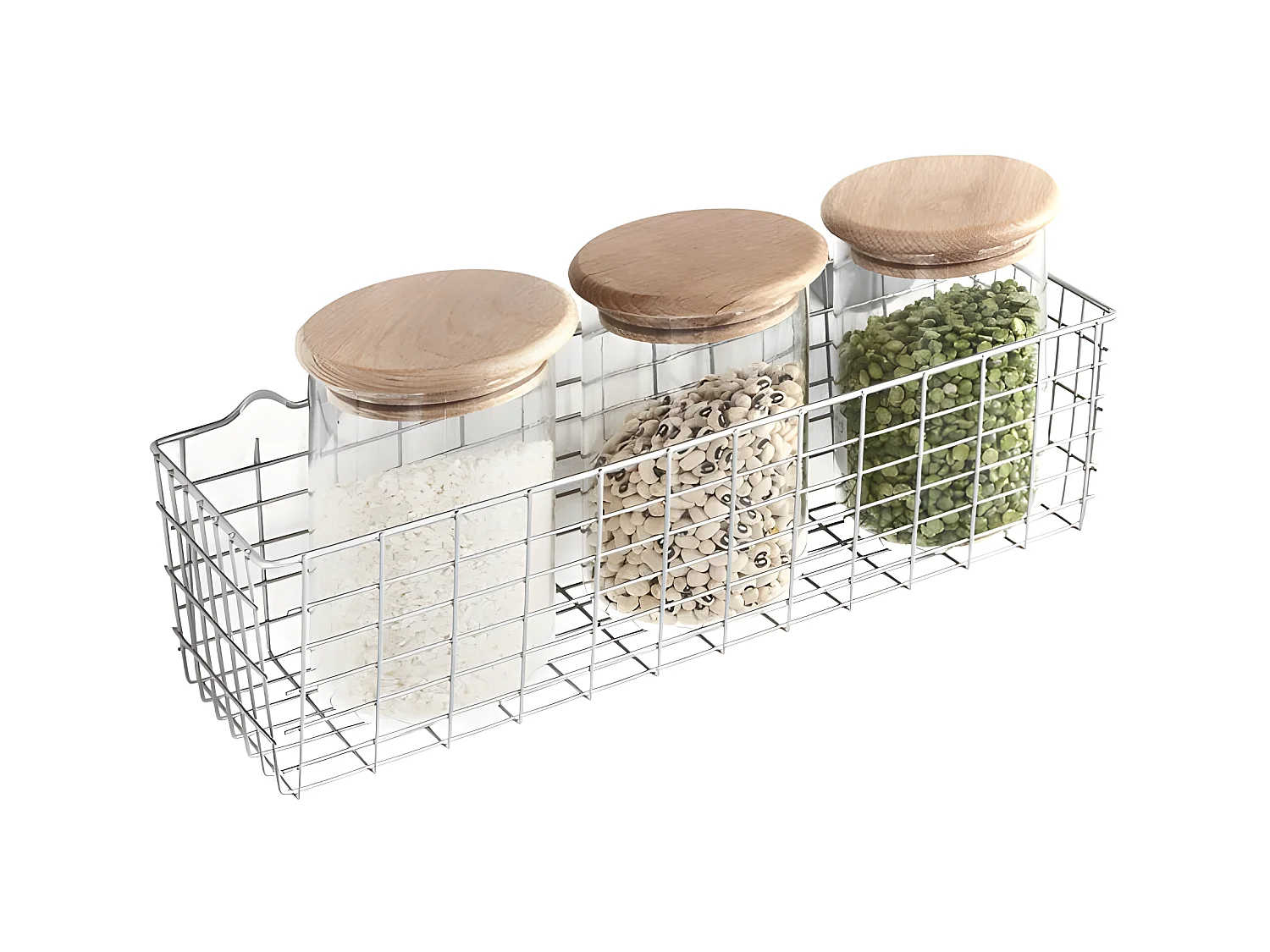 Panier Multiusage KOALA Metaltex. Finition Polytherm® Couleur Argent