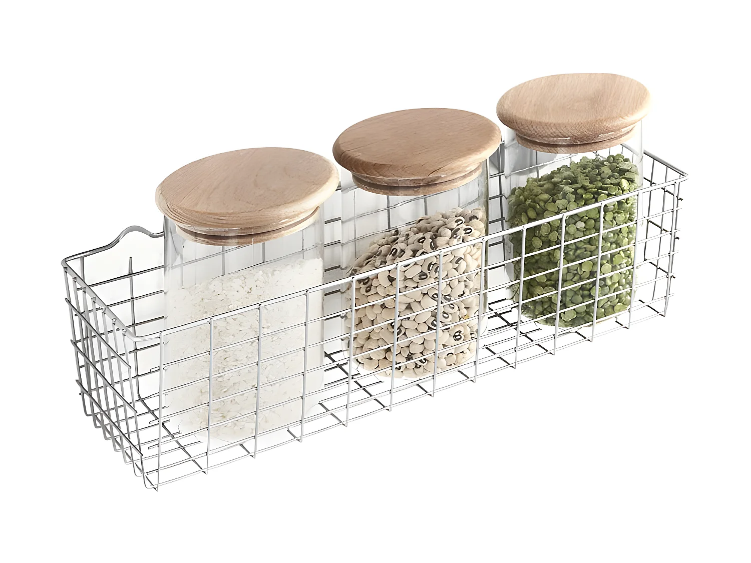 Panier Multiusage KOALA Metaltex. Finition Polytherm® Couleur Argent