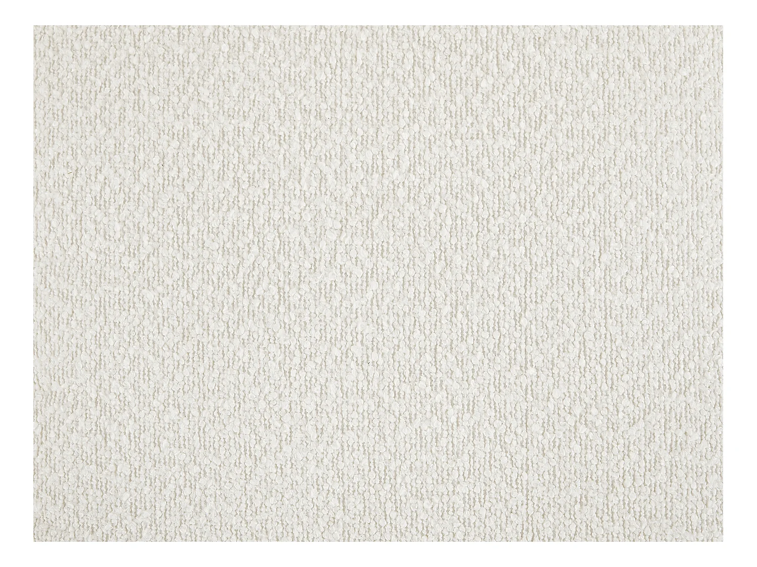 Sofá de 3 lugares em tecido bouclé branco - BOVERA