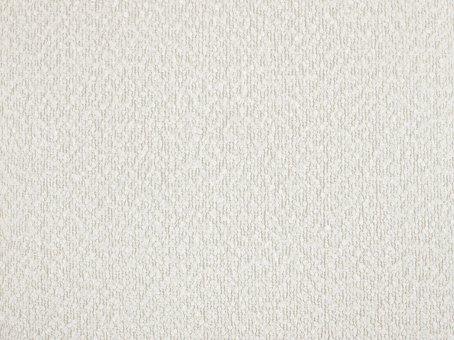 Driezitsbank van witte boucléstof BOVERA