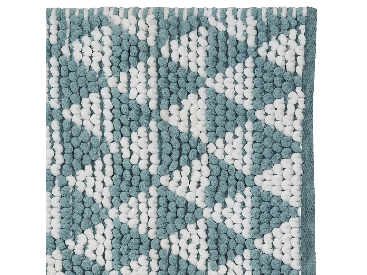 Tapis de bain déco en polycoton 60x120cm