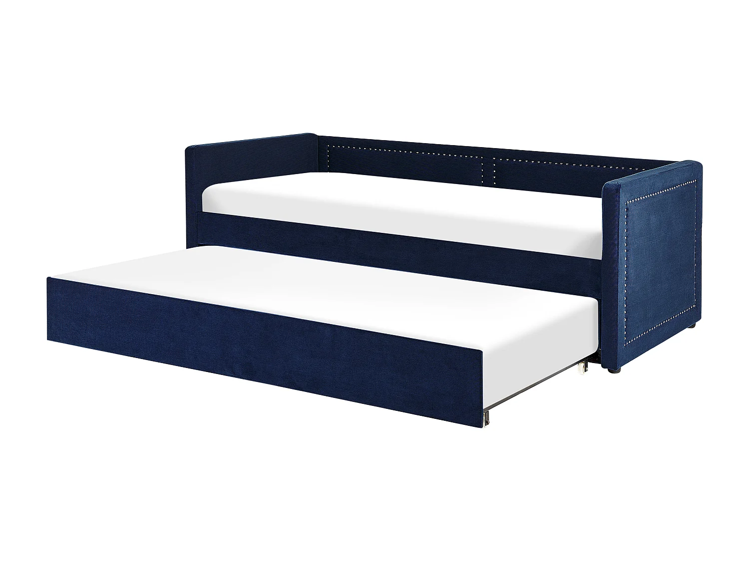 Onderschuifbed Corduroy MIMIZAN 90 x 200 cm Marineblauw