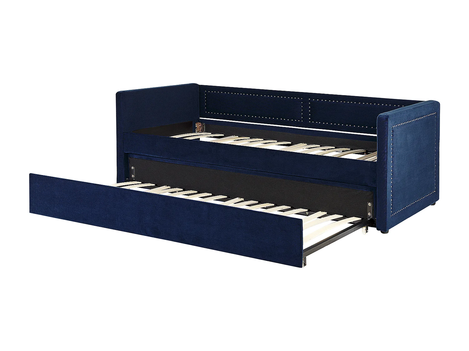 Onderschuifbed Corduroy MIMIZAN 90 x 200 cm Marineblauw