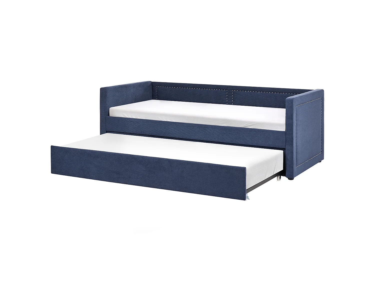 Onderschuifbed Corduroy MIMIZAN 90 x 200 cm Marineblauw