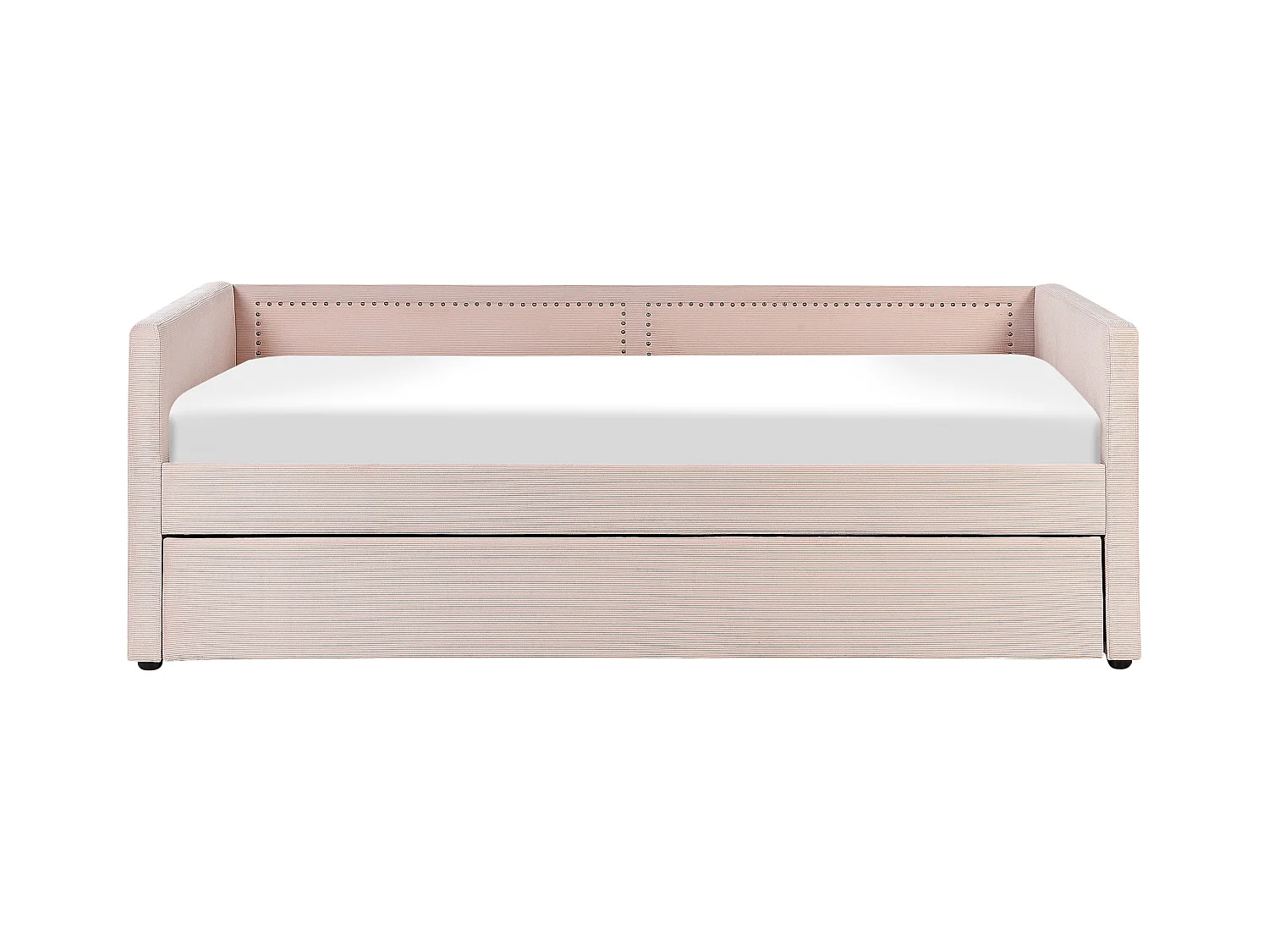 Onderschuifbed Corduroy MIMIZAN 90 x 200 cm Pastelroze