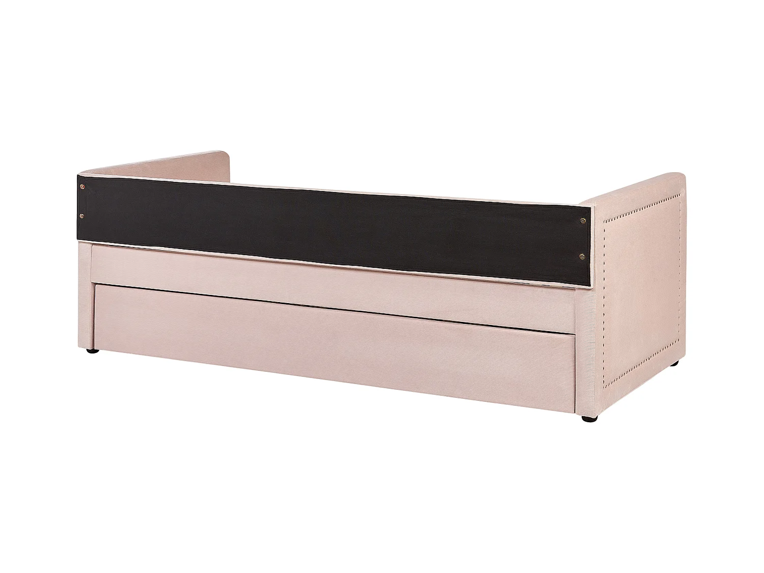 Onderschuifbed Corduroy MIMIZAN 90 x 200 cm Pastelroze