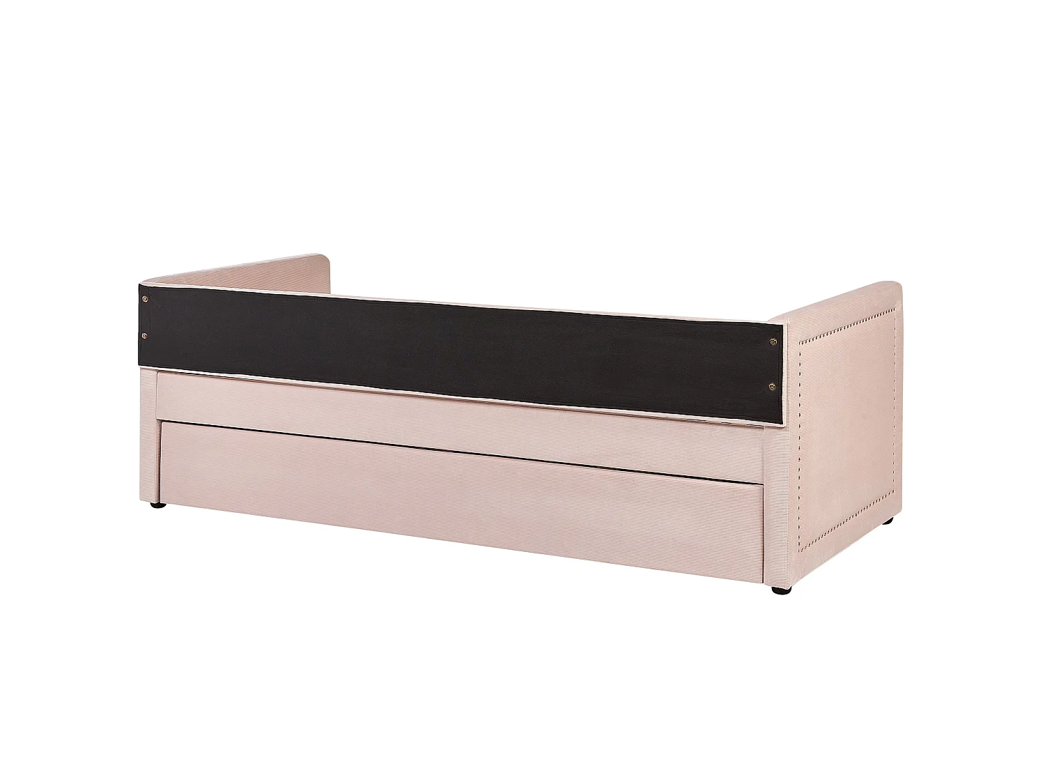 Onderschuifbed Corduroy MIMIZAN 90 x 200 cm Pastelroze