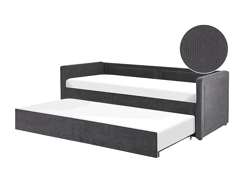 Cama nido Pana MIMIZAN 90 x 200 cm Gris oscuro