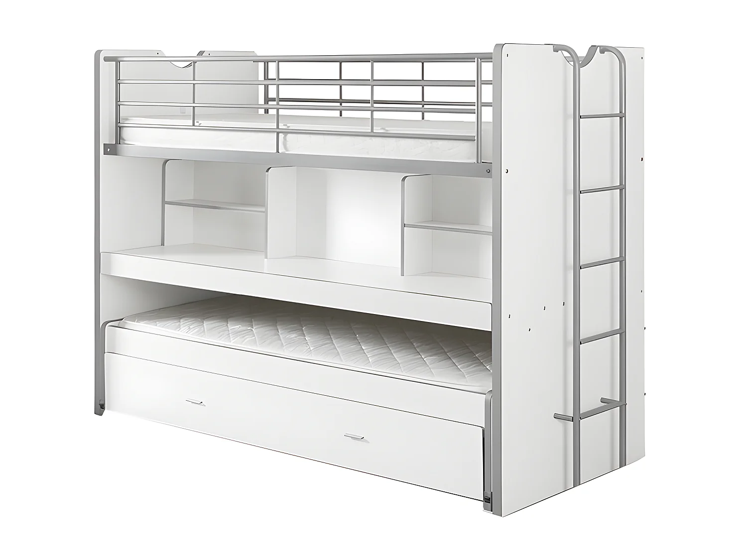 Lit Mezzanine "Bonny" 90x200cm Blanc