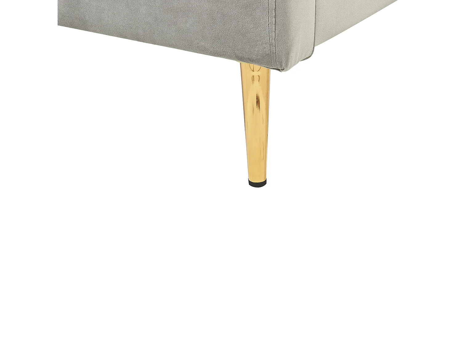 Bed Velvet CHALEIX 140 x 200 cm (EU Double) Light Grey